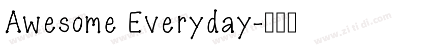 Awesome Everyday字体转换